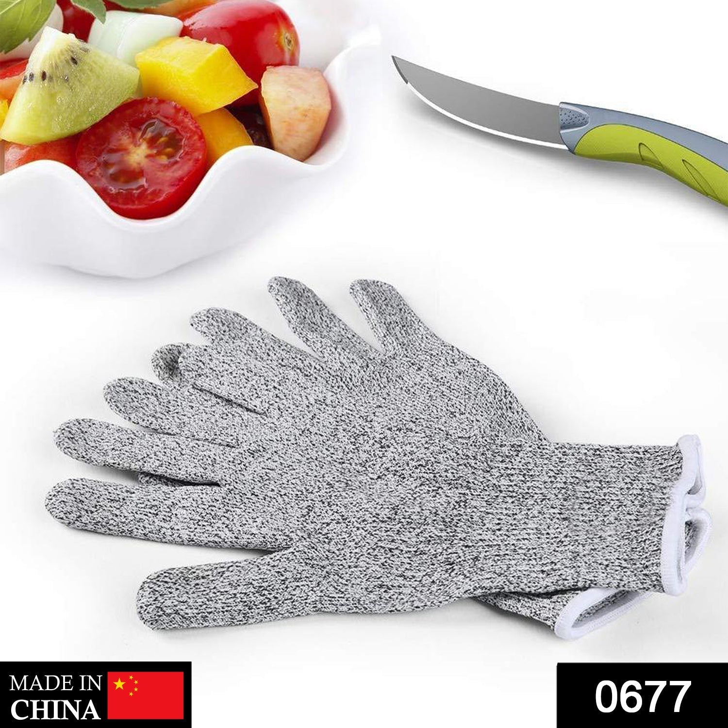 Cut-proof safety gloves for kitchen or industrial use. Cut-proof safety gloves for kitchen or industrial use.